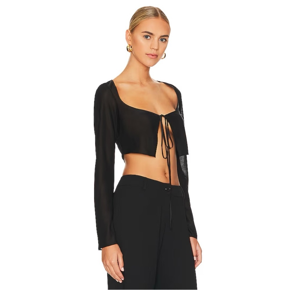 Mirror Palais Black Corset Cover Top